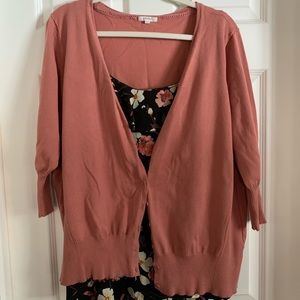 3/4 sleeve light weight cardigan sweater